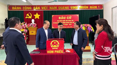 Thái Nguyên: Diễn tập bầu cử đại biểu Quốc hội khóa XVI và đại biểu HĐND các cấp