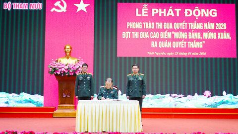 Phát động đợt thi đua cao điểm 'Mừng Đảng, mừng Xuân, ra quân Quyết thắng'