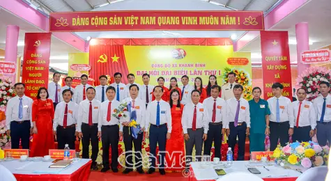 Đồng chí Nguyễn Quốc Tiến giữ chức Bí thư Đảng uỷ xã Khánh Bình, nhiệm kỳ 2025-2030