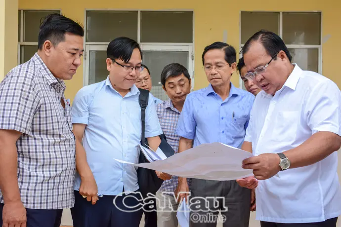 Kiểm tra phương án sắp xếp, mở rộng cơ sở giáo dục xã Phước Long