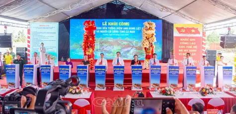 Khởi công xây dựng Đền tưởng niệm Anh hùng liệt sĩ và Người có công tỉnh Cà Mau