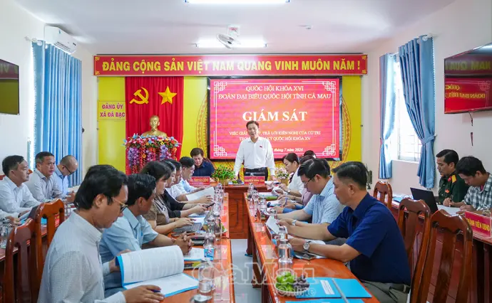 Đôn đốc, xử lý dứt điểm kiến nghị của cử tri xã Đá Bạc