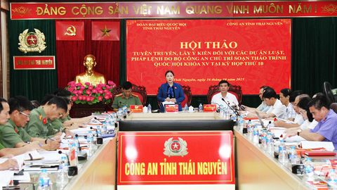 Lấy ý kiến đối với 11 dự án luật, pháp lệnh do Bộ Công an chủ trì soạn thảo