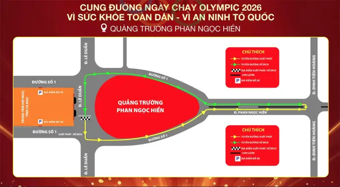 Hơn 1.000 người sẽ tham gia Ngày chạy Olympic tại Cà Mau