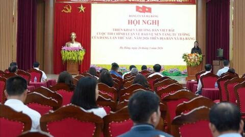 Xã Hạ Bằng triển khai cuộc thi chính luận về bảo vệ nền tảng tư tưởng của Đảng năm 2026