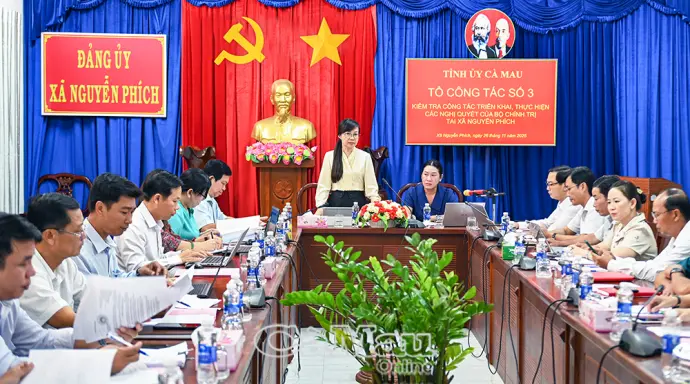 Kiểm tra thực hiện các nghị quyết của Bộ Chính trị tại xã Nguyễn Phích