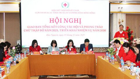 Hội Chữ thập đỏ Thái Nguyên được đề nghị tặng Cờ thi đua