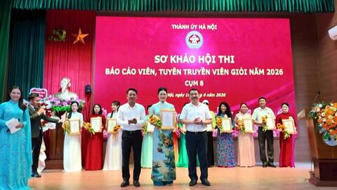 Xã An Khánh đoạt giải nhất sơ khảo Hội thi Báo cáo viên, tuyên truyền viên giỏi cụm 8