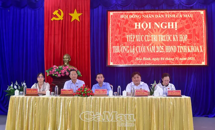 Cử tri xã Hoà Bình kiến nghị nhiều vấn đề về đời sống, an sinh xã hội và phát triển kinh tế