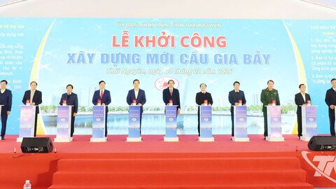 Thái Nguyên: Khởi công xây mới cầu Gia Bảy