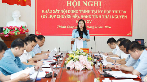 Ban Dân tộc HĐND tỉnh Thái Nguyên khảo sát tại xã Thành Công và Tân Cương