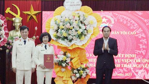 Đồng chí Nguyễn Thị Mai Lập giữ chức Viện trưởng Viện Kiểm sát nhân dân tỉnh Thái Nguyên