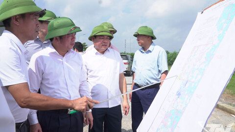 Lãnh đạo tỉnh Thái Nguyên kiểm tra tiến độ các dự án hạ tầng khu công nghiệp