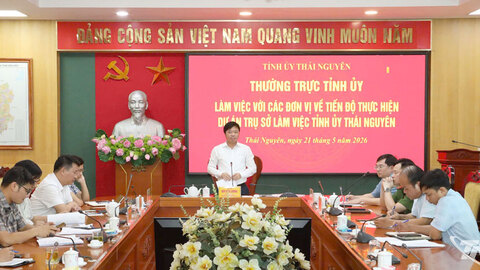 Phấn đấu hoàn thành xây dựng trụ sở Tỉnh ủy Thái Nguyên trước 30-6