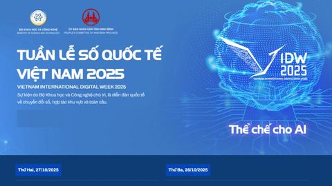 Sắp diễn ra Tuần lễ Số Quốc tế Việt Nam 2025: "Thể chế cho AI"