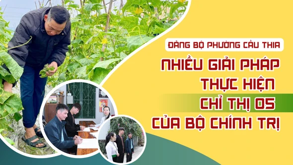 Đảng bộ phường Cầu Thia: Nhiều giải pháp thực hiện Chỉ thị 05 của Bộ Chính trị