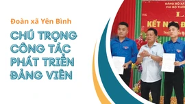 Đoàn xã Yên Bình: chú trọng công tác phát triển đảng viên