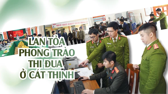 Lan tỏa phong trào thi đua ở Cát Thịnh