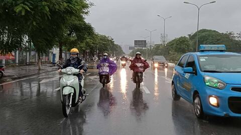 Cảnh báo mưa dông ở khu vực tây và tây nam Hải Phòng