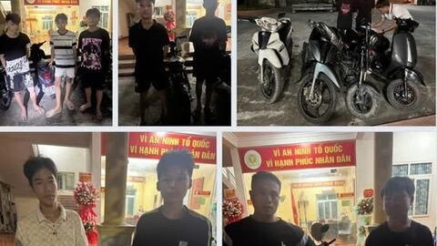 Một đêm, Công an xã Tiên Lãng xử lý 13 thanh thiếu niên vi phạm giao thông