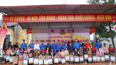 Tuổi trẻ Đường An mang yêu thương đến với học sinh vùng cao Sơn La