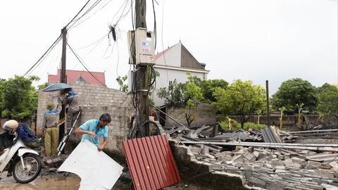 Phường Chu Văn An thiệt hại hơn 1,2 tỷ đồng do mưa, lốc