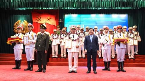 Chiến sĩ công an được rèn luyện 'trong lửa'