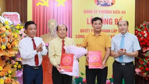 Đảng bộ phường Kiến An hoàn thành 200% chỉ tiêu thành lập tổ chức đảng theo Nghị quyết số 28