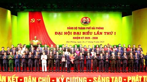 20 đồng chí Ủy viên Ban Thường vụ Thành ủy Hải Phòng nhiệm kỳ 2025 - 2030