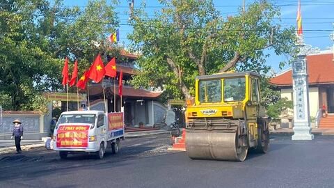 Xã Chấn Hưng phấn đấu 'về đích' nông thôn mới kiểu mẫu vào tháng 10 tới