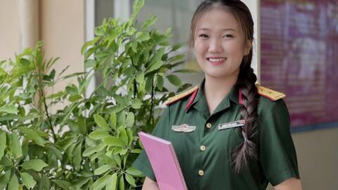 Hải Phòng có một nữ trung uý là gương thanh niên sống đẹp 2025