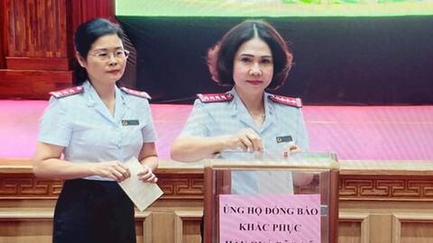 Thanh tra thành phố phát động ủng hộ đồng bào vùng lũ