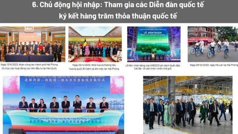 Dấu ấn đối ngoại Hải Phòng tại Triển lãm thành tựu đất nước