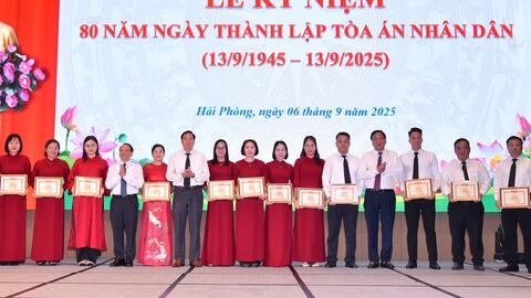 Tòa án nhân dân thành phố Hải Phòng tổ chức kỷ niệm 80 năm Ngày truyền thống
