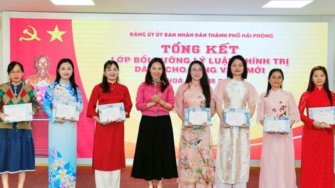 78 đảng viên mới thuộc Đảng bộ UBND thành phố hoàn thành bồi dưỡng lý luận chính trị