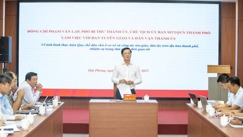 Tăng cường kiểm tra, nắm bắt tình hình thực hiện Quy chế dân chủ tại cơ sở và công tác tín ngưỡng, tôn giáo