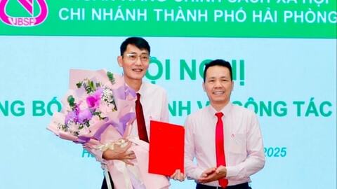 Đồng chí Hoàng Liên Sơn giữ chức Giám đốc Ngân hàng Chính sách xã hội chi nhánh thành phố Hải Phòng