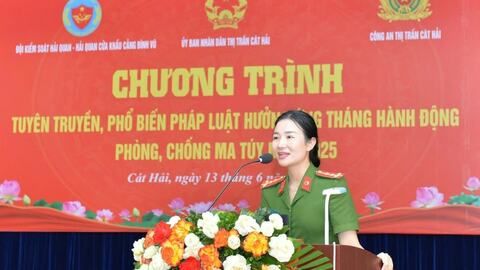 Đại úy Dương Thị Nguyệt - gương mặt trẻ Công an Hải Phòng tiêu biểu