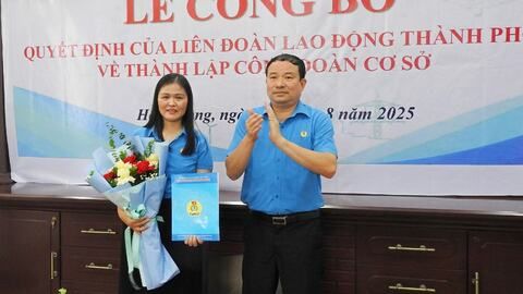 Thành lập 3 Công đoàn cơ sở, kết nạp 824 đoàn viên công đoàn