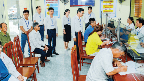 Chuyển biến về tinh thần, chất lượng phục vụ nhân dân ở Trung tâm Phục vụ hành chính công cấp xã