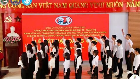 Hải Phòng tạo nguồn đảng viên trẻ bài bản ngay từ đầu năm