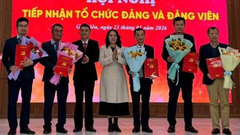 Đảng ủy phường Gia Viên tiếp nhận 7 tổ chức đảng từ Đảng bộ các ngân hàng