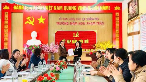 Trường Tân chủ động tạo nguồn phát triển đảng viên