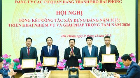 Đảng bộ Các cơ quan Đảng thành phố Hải Phòng quyết tâm thực hiện thắng lợi nhiệm vụ năm 2026