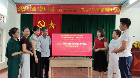 Phát huy đảng viên 213 - Cách làm riêng ở phường Thiên Hương