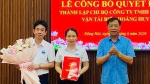 Đảng ủy phường Đông Hải có thêm chi bộ trong doanh nghiệp ngoài nhà nước