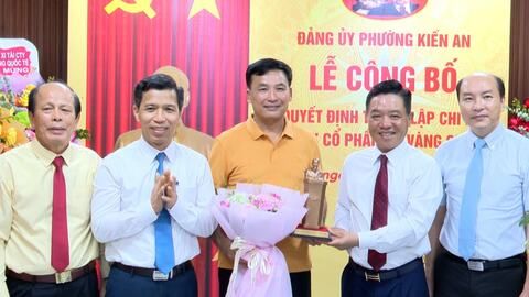 Đảng ủy phường Kiến An phấn đấu thành lập 2 tổ chức cơ sở đảng trong doanh nghiệp ngoài nhà nước