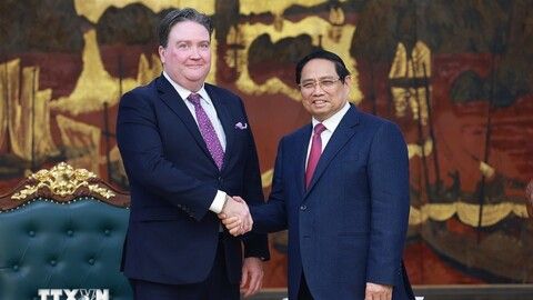 Thủ tướng Phạm Minh Chính tiếp Đại sứ Hoa Kỳ tại Việt Nam Marc Knapper