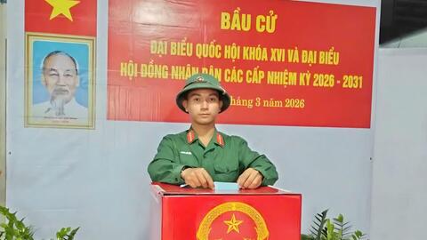 Cử tri An Giang nô nức đi bầu cử đại biểu Quốc hội và HĐND các cấp