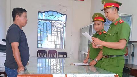 Công an xã An Biên xử phạt hành chính đối tượng trộm cắp dây điện lưới chiếu sáng